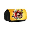 Bolsa de Lápis Dupla Camada Periférico do Mario para Novo Produto Transfronteiriço Bolsa de Armazenamento de Material Escolar para Estudantes Bolsa de Material Escolar de Grande Capacidade Dropshipping