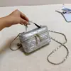 2026 bolso de hombro cruzado casual de moda diseño de nicho bolsa cuadrada pequeña texturizada otoño nuevo elegante bolso para mujer