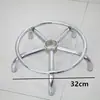 Accesorios para sillas giratorias elevables: base de cinco estrellas de acero, base de garra de plástico de nylon, base de disco, accesorios para taburete redondo