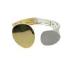 Pulsera Gap al por mayor joyería transfronteriza de dos colores moda europea y americana pulsera irregular de aleación de zinc joyería dorada para mujer
