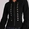 Sudadera de Mujer Estilo Nuevo 2026 Europea y Americana Transfronteriza, Corte Ajustado, Ceñida a la Cintura, Corta, Cropped, Sexy, Chaqueta Sudadera con Decoración Metálica