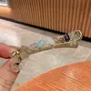 Nuevo Clip de Cocodrilo Brillante Transparente Estilo Coreano de Lujo Ligero con Incrustación de Pedrería de Alta Resistencia, Elegante y Sofisticado Accesorio para el Cabello para Mujeres