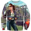 Sudadera con Capucha de Cuello Redondo Serie Urbana Sinterizada Transfronteriza Europea y Americana Sudadera Personalizada con Impresión 3D Jersey Sudadera de Cuello Redondo