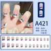Usando Unha Unha Mistura Unhas Francesas ins Aurora Removível Fake Nail Bow Frosted Ice Clear