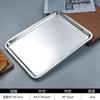 Lavabo cuadrado de acero inoxidable 304, plato rectangular cuadrado, cuenco para porciones de buffet, bandeja profunda, cuenco para comida rápida, cuenco para verduras con tapa, caja cuadrada