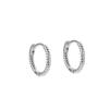 Pendientes pequeños de plata de ley S925 con diseño de cuerda torcida maciza, estilo japonés y coreano, con baño de oro simple, ligeros y lujosos, para hombres y mujeres.