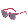 Gafas de Sol de Mosaico Fiesta Fiesta Gafas Divertidas Moda de Celebridades de Internet Gafas Decorativas Rendimiento de Baile Gafas de Sol de Moda