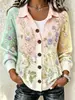 Cardigan suéter de estilo europeu e americano para mulheres, outono e inverno, estilo europeu e americano, corte solto e relaxado, top de agasalho macio e confortável