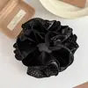 Goma para el pelo de satén aterciopelado impresa estilo retro de invierno, de cuatro capas, para mujer, nuevo lanzamiento 2026, de alta gama, para moño