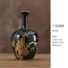 Nuevo Jarrón de Cerámica de Lujo Ligero Estilo Chino Decoración para Sala de Estar Arreglo Floral, Decoración Creativa para el Hogar, Gabinete de Vino de Gama Alta, Exhibición de Oficina