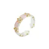 Anel Ajustável Flor de Lis Prata Pura 999 Novo Estilo Chinês Anel Aberto de Prata para Meninas Estilo Nacional Presente para Melhor Amiga