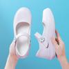 Zapatos de Enfermera para Mujer, Primavera y Verano, Planos, Transpirables, Cómodos para los Pies, Zapatos de Trabajo para Hospital, Zapatos de una Sola Pieza de Suela Suave, Mocasines, Tacones Planos Cómodos