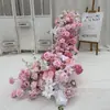 Arreglo de Mesa Cascada Rosa Boda Exhibición Propuesta de Compromiso Decoración de Hotel Cumpleaños Decoración Estética de Cascada Arte Floral