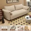 Sofá de tecido para apartamentos de aluguel, quarto, sala pequena, casa de temporada, apartamento, sofá reto, de dois ou três lugares, moderno e confortável