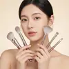 Nuevo Set de Brochas de Maquillaje Cangzhou Mango de Madera Brocha para Contorno Brocha Llama Brocha para Iluminador Brocha para Sombras de Ojos Herramienta de Belleza Brocha de Maquillaje