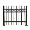 Fábrica en stock valla de acero galvanizado azul y blanco valla de patio de villa valla de pared de patio de fábrica valla de hierro