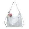 Yue Zi Bolsa Retrô de Luxo Grande Capacidade Feminina 2026 Primavera Nova Casual Personalidade Bolsa de Ombro Único Transversal Feminina