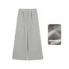 Traje Amybaby para Niñas Invierno 2024 Nuevo Costura Destacada Sudadera de Punto Falsa Versátil Pantalones de Pierna Ancha
