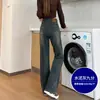 Jeans de Pierna Recta para Mujer 2026 Primavera Nuevo Estilo Versión Estrecha Cintura Alta Adelgazantes Sueltos Personas Bajas Pantalones de Pierna Ancha Otoño Invierno Más Terciopelo
