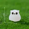Novo produto transfronteiriço: adoráveis figuras de gatinho coruja que brilham no escuro, enfeites decorativos DIY, acessórios para pendurar e decorações de paisagem em miniatura