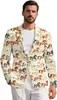 Comercio Exterior Transfronterizo Chaqueta de Traje para Hombre Casual de Negocios Traje Ajustado Manga Larga Chaqueta de un Solo Botón Abrigo Fiesta Boda