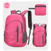 Mochila plegable portátil ultraligera, bolsa de piel personalizada para viajes y deportes al aire libre, mochila de regalo promocional con impresión de logotipo