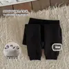 Leggings Femininos 10A Antibacteriano Forrado com Lã Calça Peça Única Grossa para Meninas Inverno 2025 Novo Meia-Calça Quente para Crianças