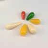 Brincos de gota d'água em resina, pingentes de gota d'água com furo reto e meio furo, acessórios de resina, materiais para brincos e joias de comércio exterior DIY