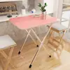 Mesa quadrada dobrável, simples e portátil, mesa para barraca de rua, mesa de jantar, mesa de jantar simples, mesa retangular pequena para uso doméstico