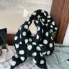 Moda de Invierno Bolso de Gran Capacidad para Mujer 2025 Nuevo Estilo Bolso de Hombro Plegado Bolso Cruzado Tote con Lazo Bolso Peludo