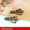 A1818 Guqing 1.3g Pingente Flecha Pequena Amor Retrô Acessórios para Celular Atacado 50 Peças/Pacote