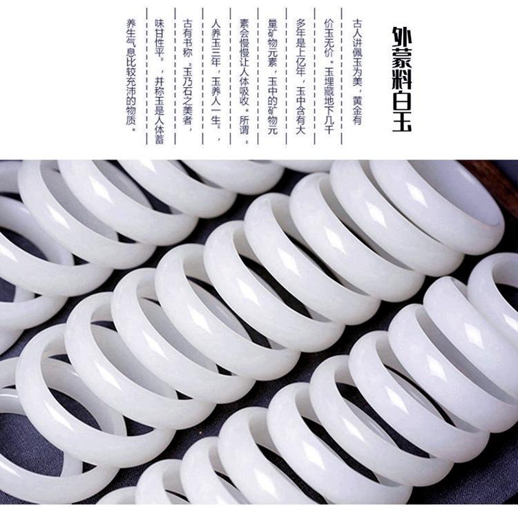 智贝详情图_6外蒙古白玉料玉镯玉雕羊脂玉手镯精工工艺品送家人