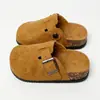 Pantuflas Infantiles Cerradas de Suela Blanda, Zapatos Retro para Exteriores sin Cordones, Chanclas de Medio Uso Infantiles Estilo Coreano Birkenstock Casual de Corcho con Suela Gruesa