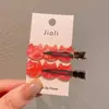 Grampos de Cabelo Sem Costura para Mulheres, Presilhas Laterais em Formato de Gato, Acessórios de Cabelo de Celebridade da Internet Coreana, Pequenas Presilhas Laterais para Franja, Grampos para Cabelo Liso, Presilhas Bico de Pato