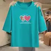 Moda de comercio exterior transfronteriza para madres, personas de mediana edad y mayores, versátil ropa interior holgada, camisetas de manga corta y tres cuartos, ropa interior básica