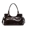 Bolsa Tote de Couro Encerado Fashionável para o Dia a Dia de Mulheres, Novo Modelo Outono 2026, Grande Capacidade, Bolsa de Ombro Biker com Moda Vintage