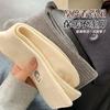 Calcetines de Media Pantorrilla para Mujer en Invierno, Calcetines Gruesos de Lana Cálidos, Bordado de Dibujos Animados, Versátiles Sin Costuras, Calcetines Largos de Cachemir al por Mayor