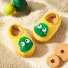 Pantuflas para niños para primavera y otoño, pantuflas de tela para bebé, pantuflas de casa para niños pequeños, pantuflas de algodón para niños y niñas