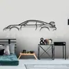 Metal Ferro Preto Transfronteiriço Silhueta de Carro Esportivo Artesanato Decoração de Parede de Garagem Arte Decoração de Interior para Casa Enfeites Pendurados