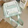 Estilo Coreano Dulce Estrella Dopamina Bolsa para Dolor Alto Aspecto Bloque de Color Estudiantes de Primaria Grados 3-5 Juego de Dos Piezas Mochila