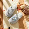 Chinelos de algodão infantis, pantufas de casa para ambientes internos, sapatos de chão de inverno para meninos, novo estilo 2026, design fofo de desenho animado, pantufas de bebê para meninas