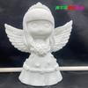 Muñeca de vinilo pintada estilo hermana Tuo, resistente a caídas, yeso para graffiti, base blanca, puesto de parque, alcancía pintada a mano