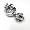 Lujo Ligero Incrustado de Diamantes Accesorios para Llavero de Coche Ferretería Joyería Pequeño Aroma Aleación de Zinc de Gama Alta Llavero de Diamante Fábrica