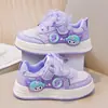 2026 Nuevos Tenis Infantiles Primavera y Verano Malla Casual Versátiles Zapatos Deportivos Niñas Lindos Dibujos Animados Zapatos Blancos