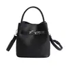 Bolso de Mano Pequeño Estilo Coreano para Mujer, Nuevo Bolso de Hombro Vintage Primavera 2026 para el Trabajo y los Viajes Diarios, Bolso Cruzado Tipo Cubo