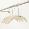 Loja de Roupas Infantis Atacado Cabides para Roupas Infantis Acrílico Branco Leite Lua Curva Cabide para Roupas Suporte para Calças Plástico Antiderrapante