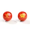 Ágata roja y negra natural con signos del zodíaco (dragón, serpiente, caballo, oveja) Cuentas rojas grabadas con sello dorado, cuentas sueltas, accesorios, bisutería DIY