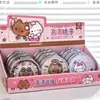 Tapa de Dedo Capibara Espejo Plegable de Doble Cara Dibujo Animado Colgante de Panda Rojo Espejo de Arena Movediza Espejo de Maquillaje Portátil