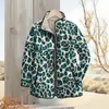 2025 Sitio Independiente TEMU Moda Femenina Abrigo de Algodón Acolchado Serie Estampado de Leopardo Estampado Digital Botón Abrigo de Algodón para Mujer