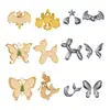 Estilo Nacional Song Brocado Mariposa Murciélago Sirena Base Colgante Hecho a Mano DIY Hanfu Broche de Presión Adorno Colgante para Coche Accesorios
